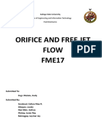 Orifice and Free Jet Flow Fme17 Group 7