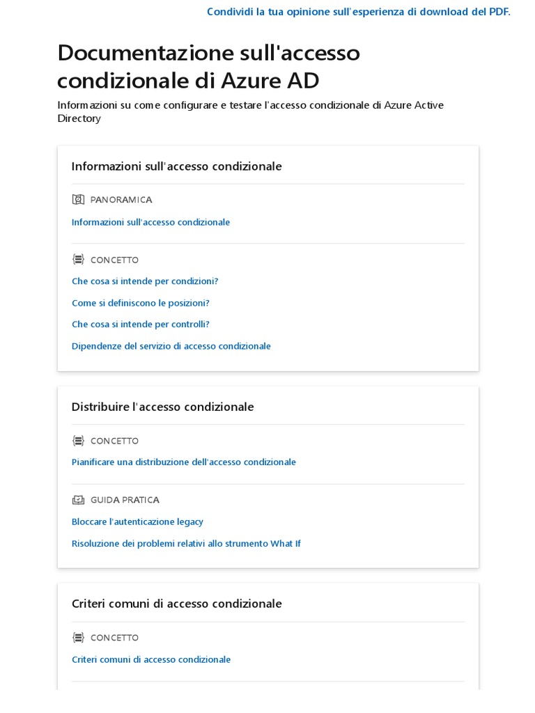 Azure Active Directory Conditional Access | PDF