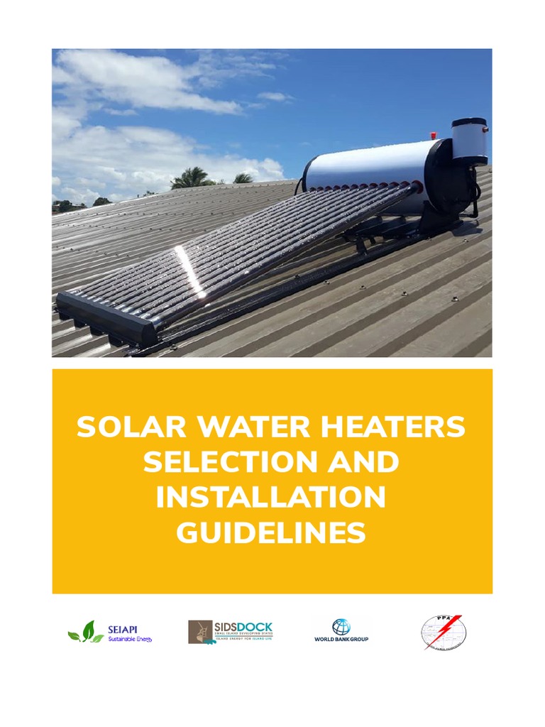 Solar Water Heaters Guidelines V1 Aug 2019 | PDF | Water Heating ...