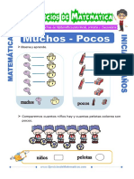 Ejercicios de Muchos y Pocos para Niños de 5 Años