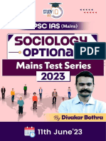 Sociology Mains Test Series Brochure - 1686399830