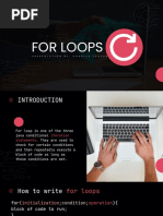 ICT-Presentation ForLoops