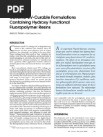 JUNE00 - Cationic UV Curable Formulations