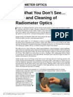 Cleaning of Radiometer Optics