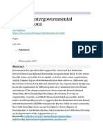 Formal Intergovernmental Organizations 