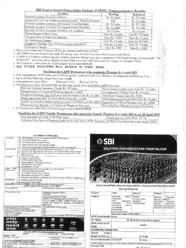 Capsp Accounts Benefits Pdf