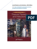 Test Bank For Financial Markets and Institutions 10th Edition