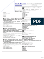 Chapter Test # 2 Biological Classification BIO Prodigy Test Series