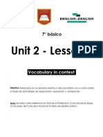 7° Básico - Unit 2 - Lesson 1