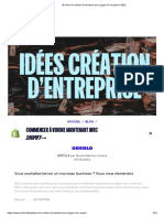 30 Idées de Création D'entreprise Pour Gagner de L'argent en 2023