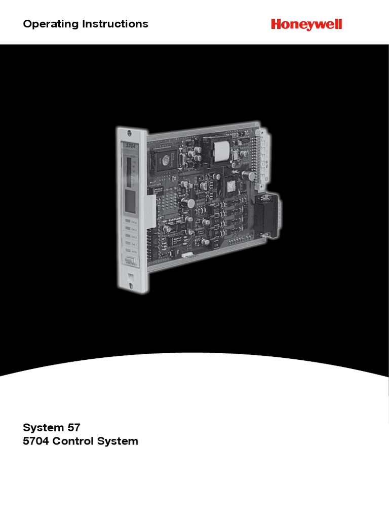 5704 Control System Operating Manual | PDF | Power Supply | Relay