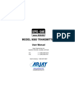 Arjay Engineering Level Sensor 9080 Users Manual