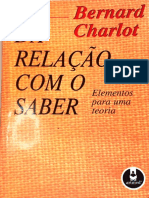 Da Relação Com o Saber - Elementos para Uma Teoria