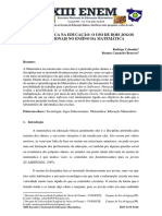 A Informática Na Educação: O Uso de Dois Jogos Educacionais No Ensino Da Matemática