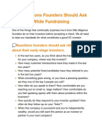 21 Questions Founders Should Ask While Fundraising