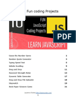 JavaScript Fun Coding Projects