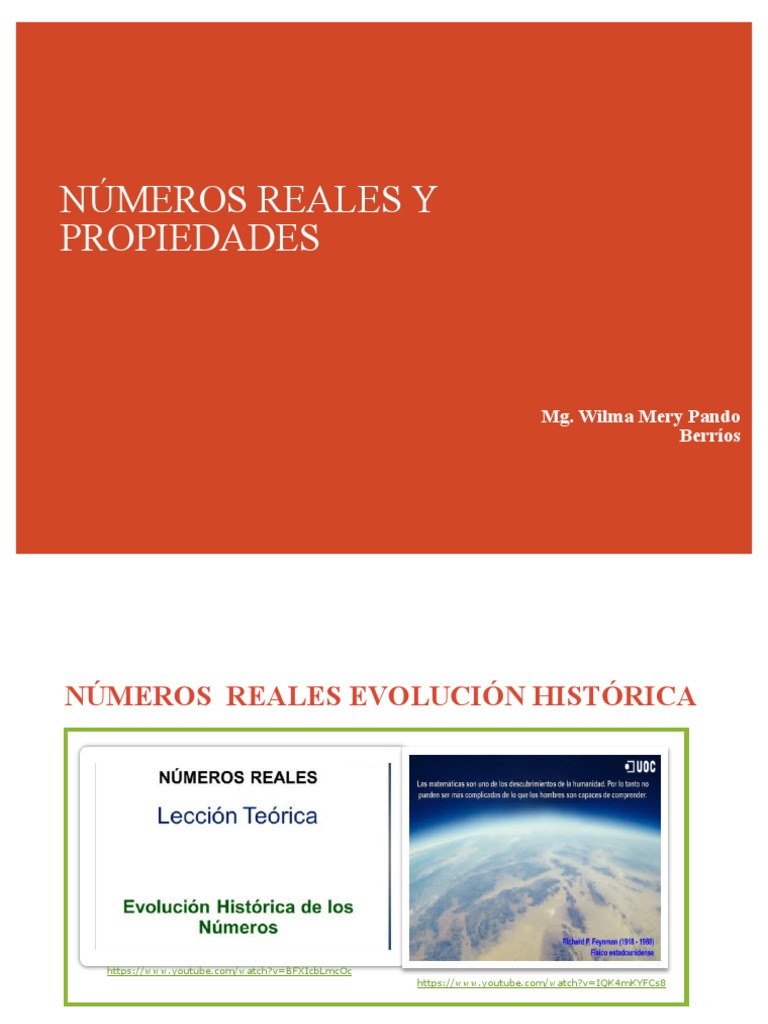 Propiedades de los Números Reales | PDF | Intervalo (Matemáticas ...