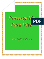 Prescripción para Vivir - Amatu'l-Bahá Rúhíyyih Khánum