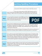 Precision Teaching Procedure (Spelling)