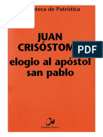 JUAN CRISÓSTOMO - Elogio Al Apóstol San Pablo