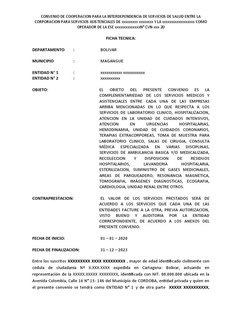 Convenio de Interdependencia en Salud | PDF | Hospital