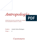 Cuestionario de Antropología