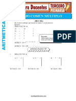 Minimo Comun Multiplo para Tercero de Primaria 1