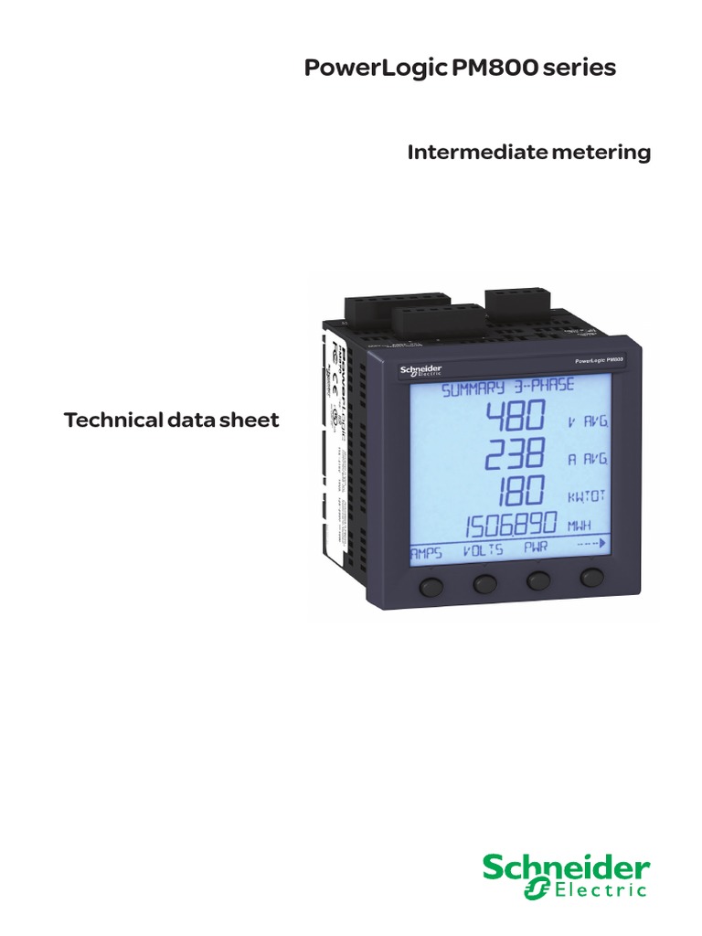 PowerLogic PM800 Series Overview | PDF | Ac Power | Alternating Current