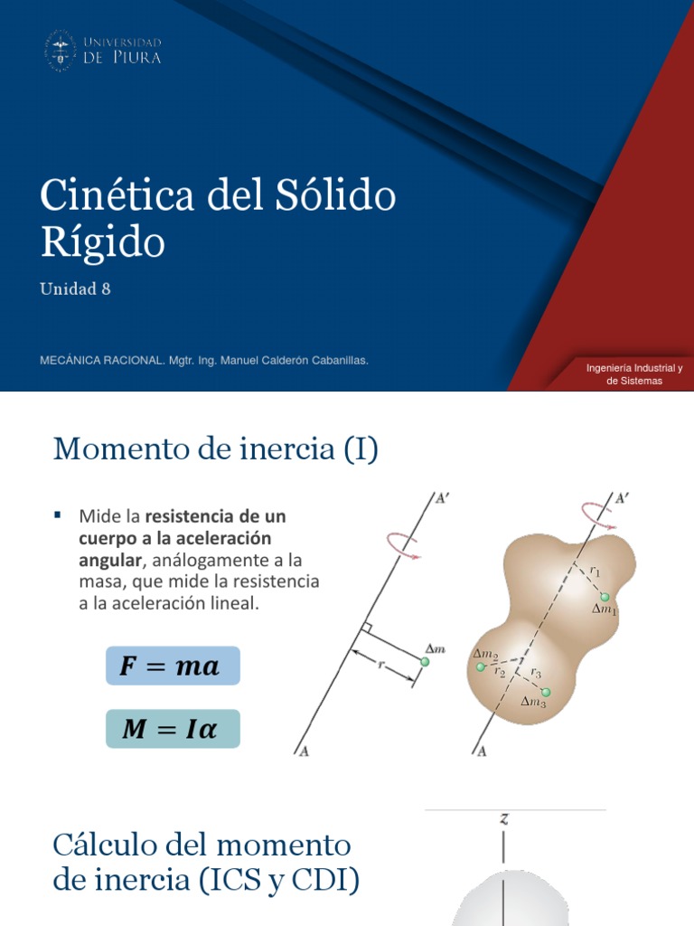 08 - MRA - Cinética Del Cuerpo Rígido | PDF | Rotación | Rotación ...