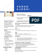 Varada Joshi - Resume