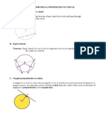 Geometrical Properties of Circle WS