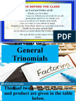 Factoring General Trinomial