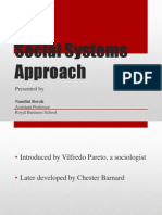 Social Systems Approach: Presented by