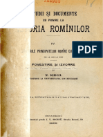 Nicolae Iorga - Studii Și Documente Cu Privire La Istoria Romanilor IV-Editura Ministerului de Instrucție (1902)
