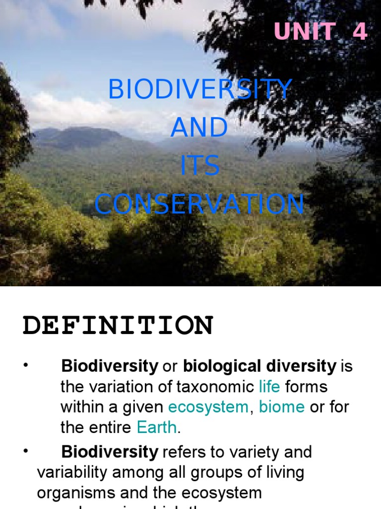 Biodiversity Analysis and Conservation | PDF | Endangered Species ...