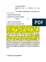 Política Energética y de Biocombustibles