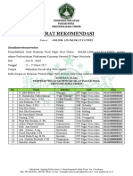 641 Rekoemendasi Official Dan Atlit Kejurnas IV