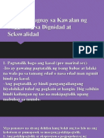 Isyung Kaugnay Sa Kawalan NG Paggalang Sa Dignidad