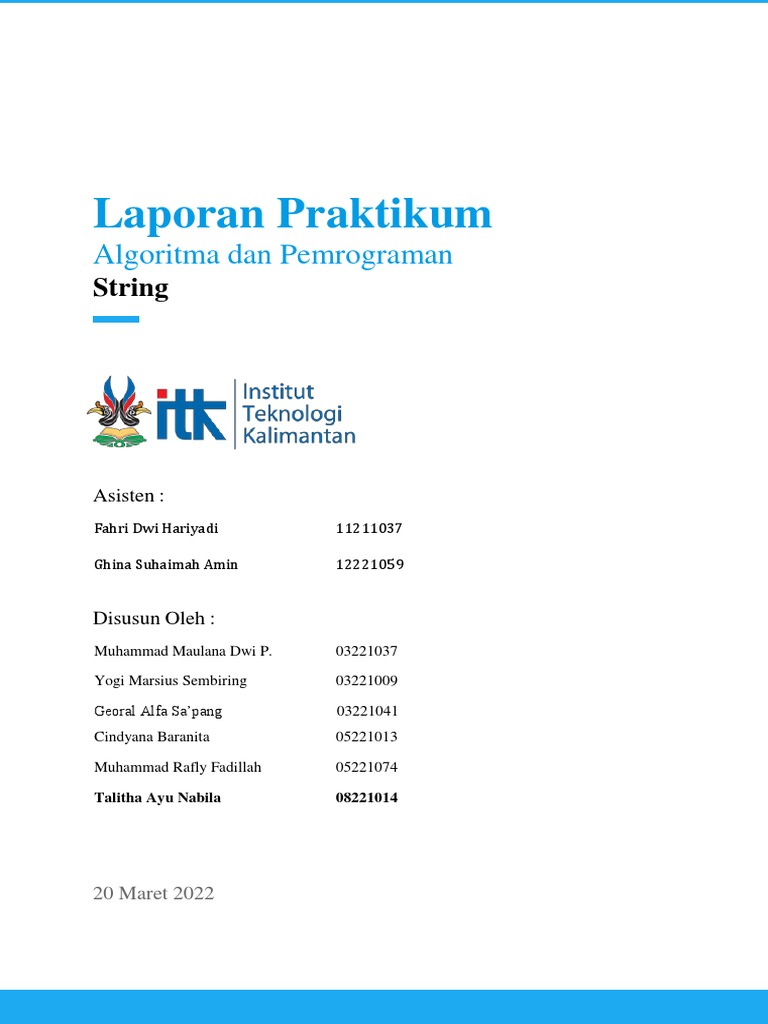 Praktikum Pemrograman String Python | PDF