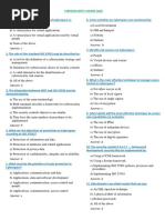 Cybersecurity Course Quiz With Answers