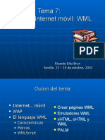 07.XML para la Internet Móvil WML