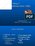 07.XML para La Internet Móvil WML