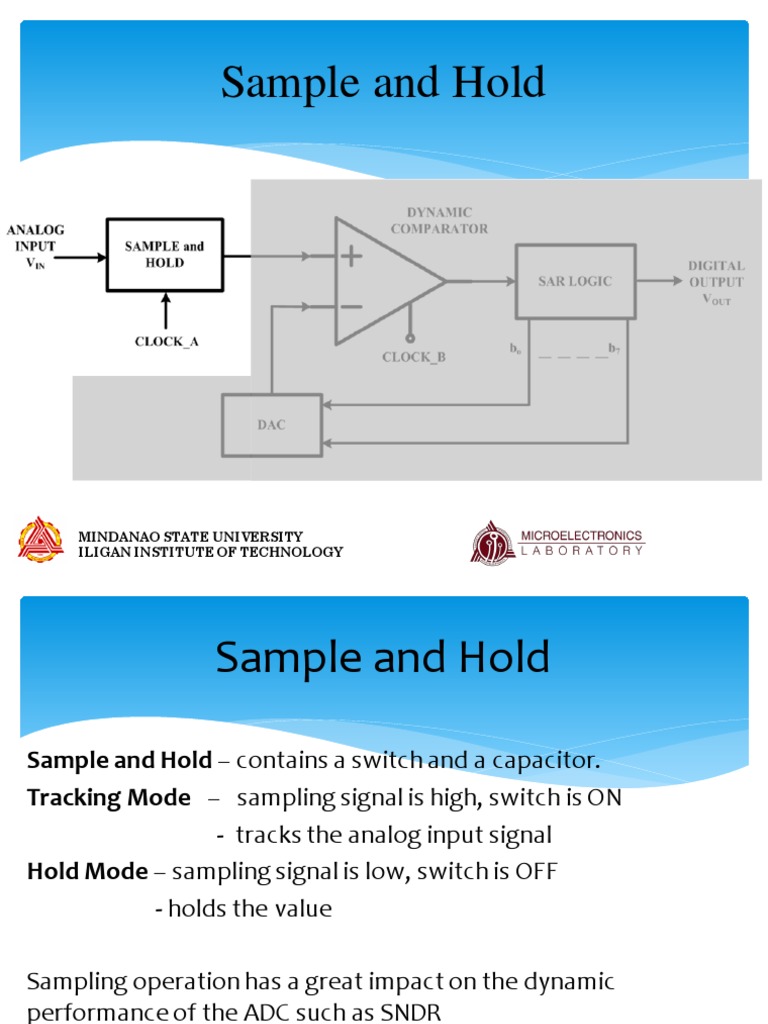 Sample and Hold PDF Sampling (Signal Processing) Analog To Digital Converter