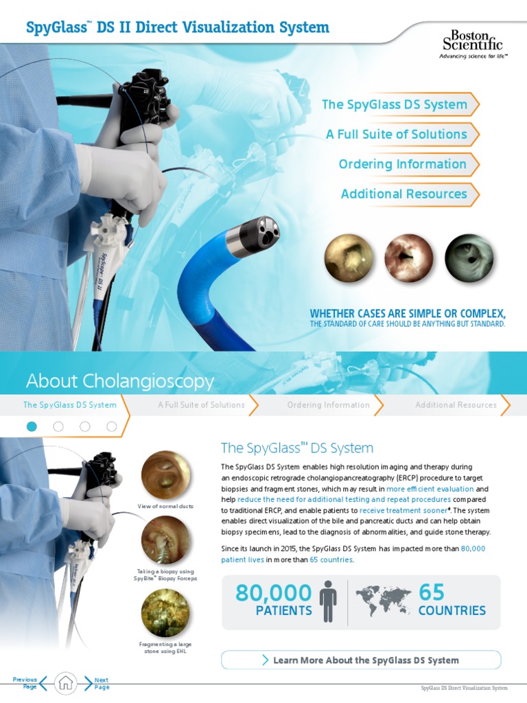 SpyGlass DS System Ebrochure PDF Clinical Medicine Medical Specialties
