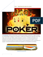 Tarot Poker - Significado de Todas Las Cartas