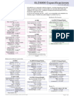 SLE6000 Datasheet - V2 Specifications - Spanish