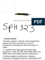 Digital Electronics SPH 323