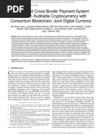 A Low-Cost Cross-Border Payment System Based On Auditable Cryptocurrency With Consortium Blockchain Joint Digital Currency