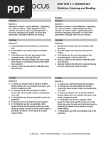 Focus 2 Student's Book Answer Key | PDF