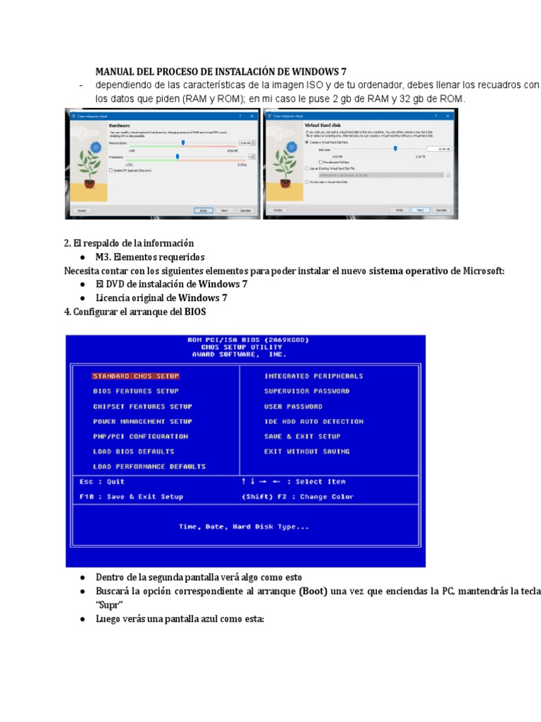 Guía de Instalación de Windows 7 | PDF